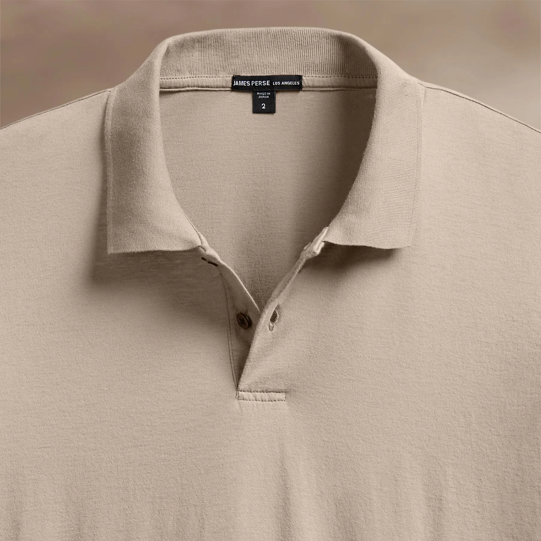 Luxe Lotus Jersey Polo - Overcast