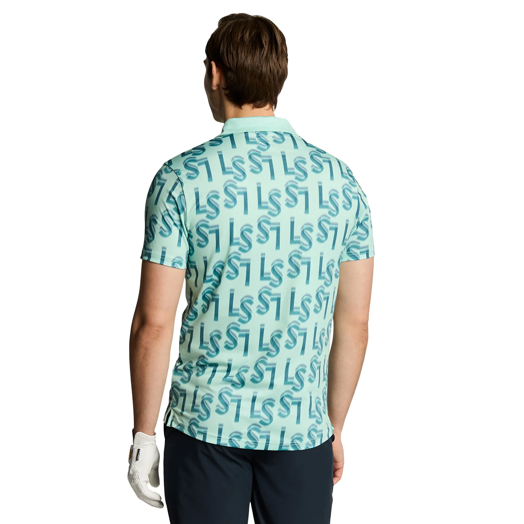 Lyle & Scott Golf Monogram Printed Polo Shirt