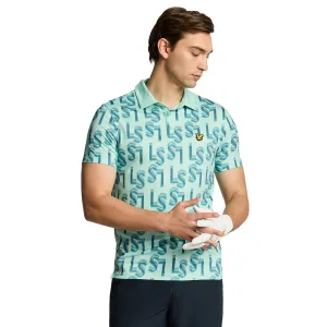 Lyle & Scott Golf Monogram Printed Polo Shirt