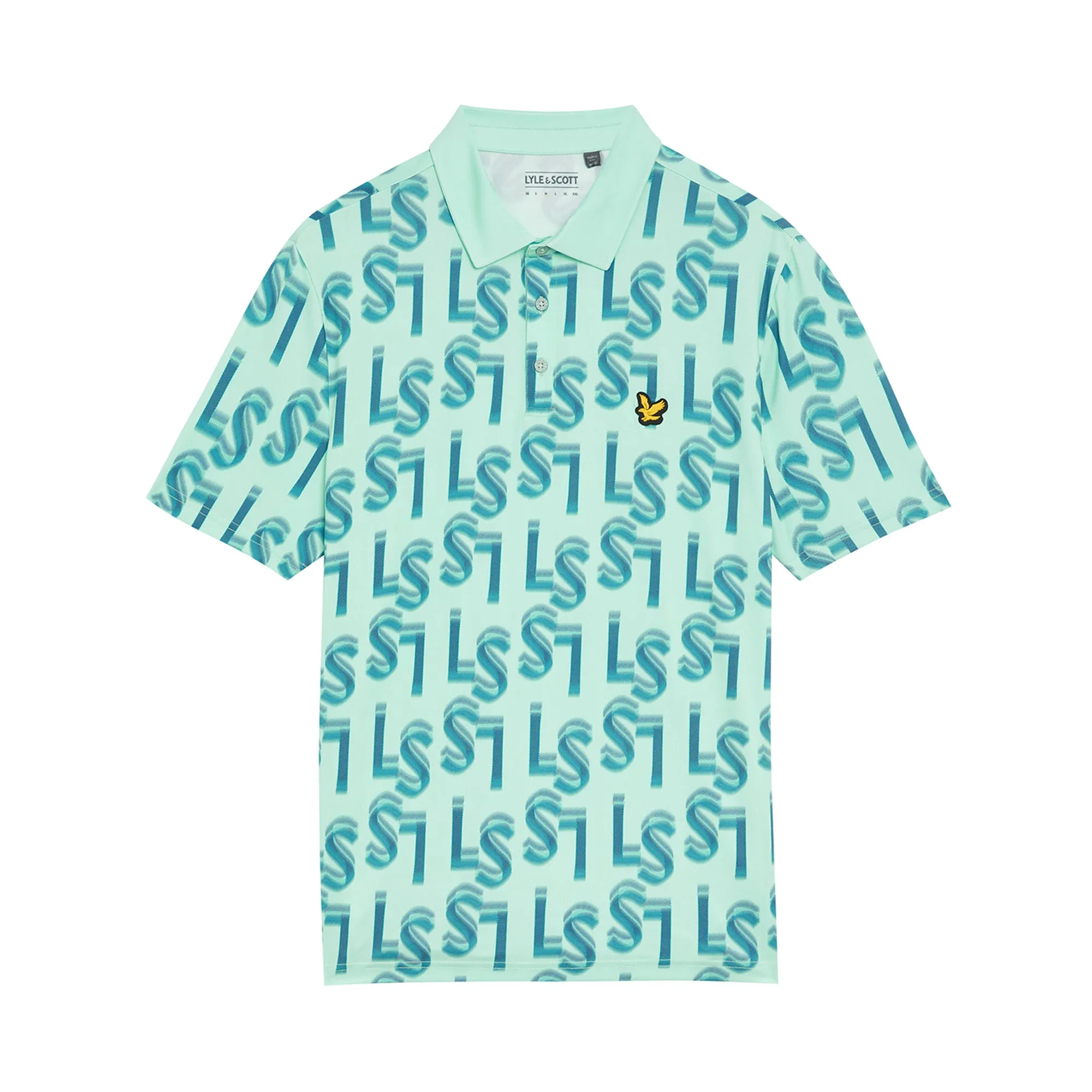 Lyle & Scott Golf Monogram Printed Polo Shirt
