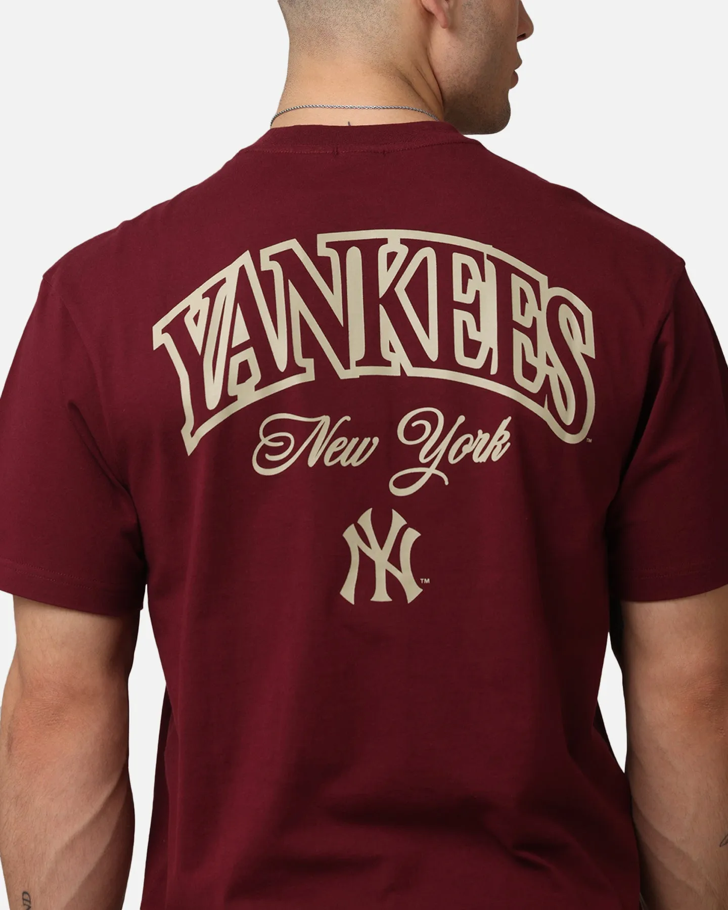 Majestic Athletic New York Yankees Kenmare City Bulge T-Shirt Maroon
