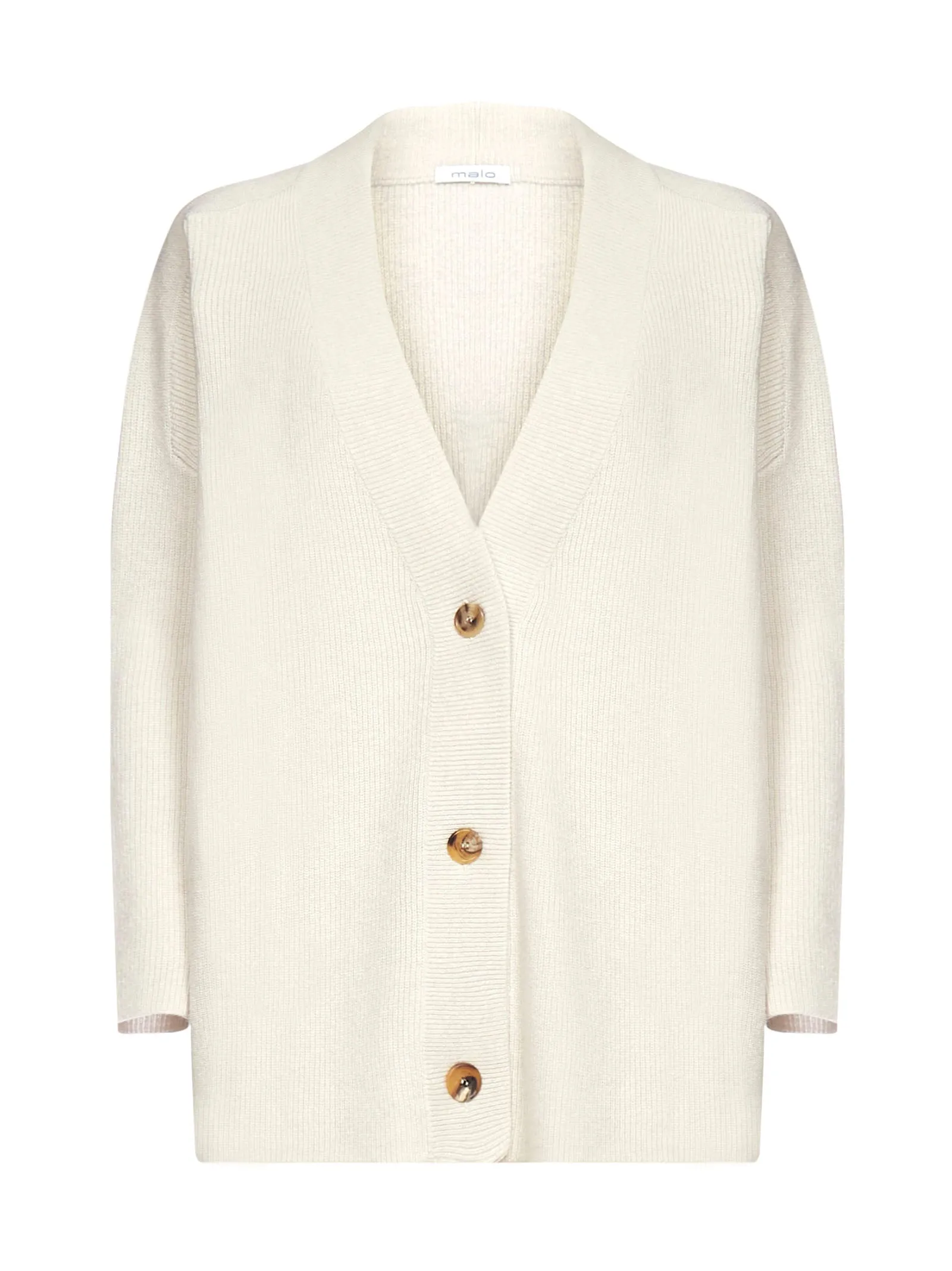 Malo V-Neck Buttoned Long Sleeved Cardigan