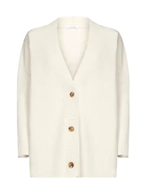 Malo V-Neck Buttoned Long Sleeved Cardigan