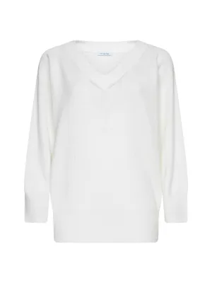 Malo V-Neck Knitted Raglan-Sleeve Jumper