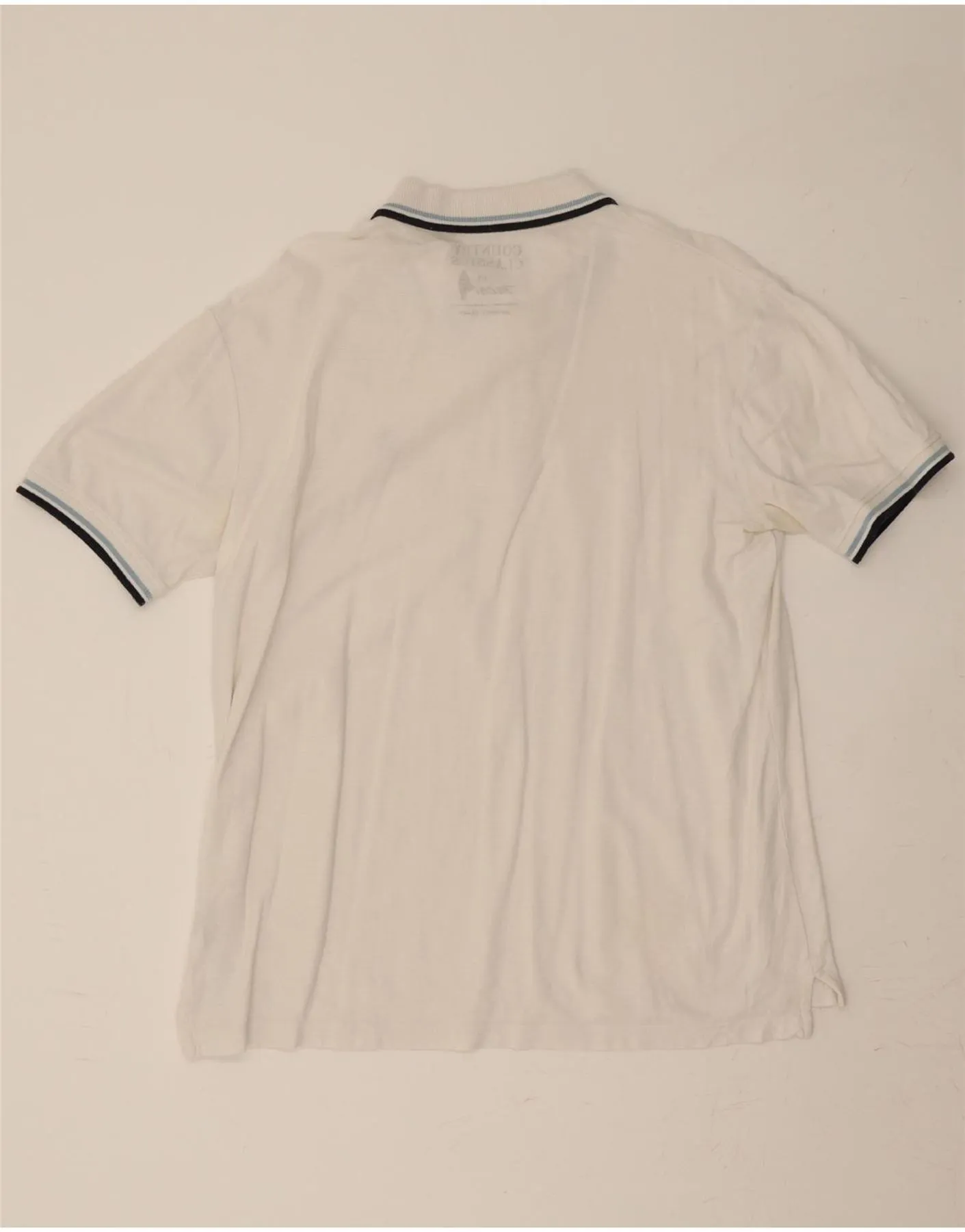 MARLBORO CLASSICS Mens Polo Shirt Small White Cotton