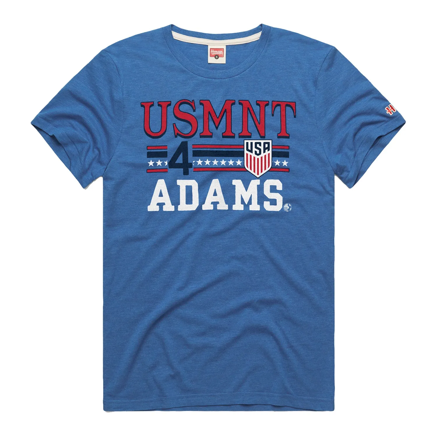 Men's Homage USMNT Adams 4 Blue Tee