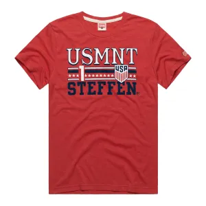 Men's Homage USMNT Steffen 1 Red Tee