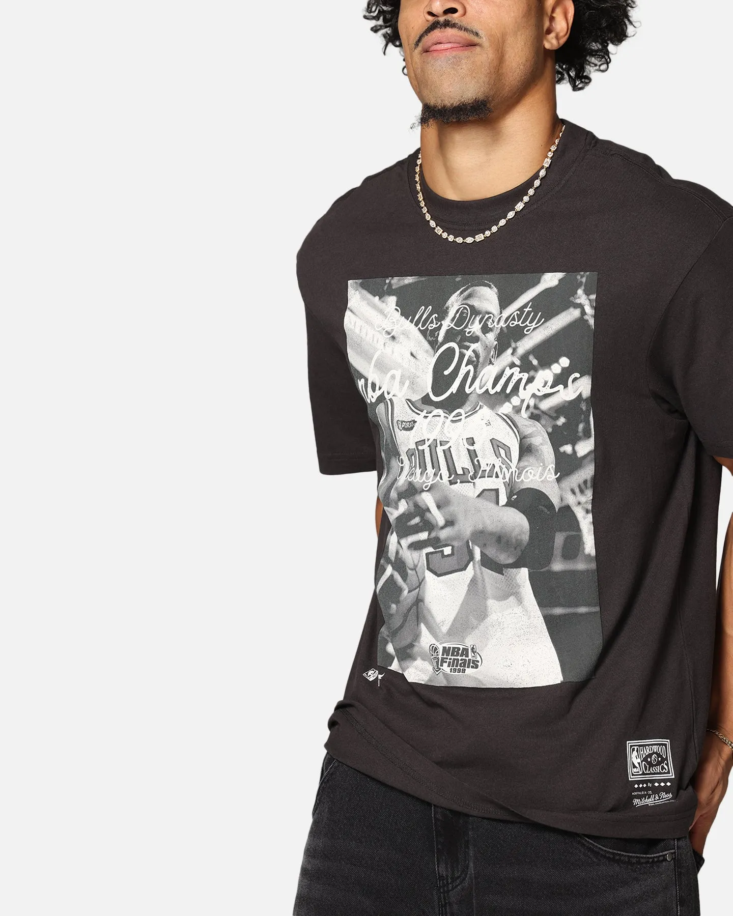 Mitchell & Ness Chicago Bulls Dynasty T-Shirt Faded Black