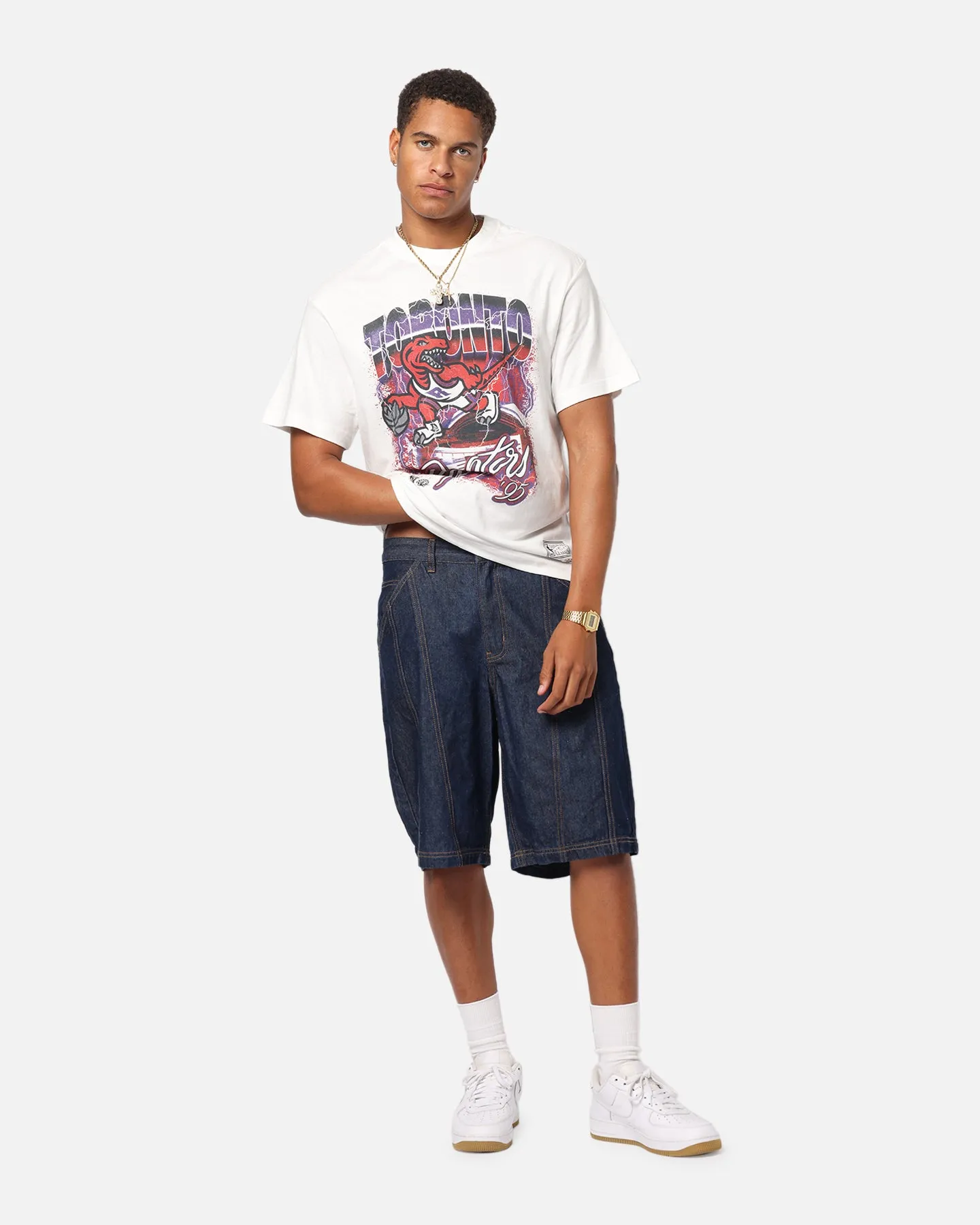 Mitchell & Ness Toronto Raptors Three Decades T-Shirt Vintage White