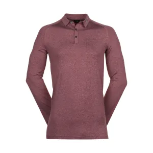 Mizuno Golf Melange Long Sleeve Polo Shirt