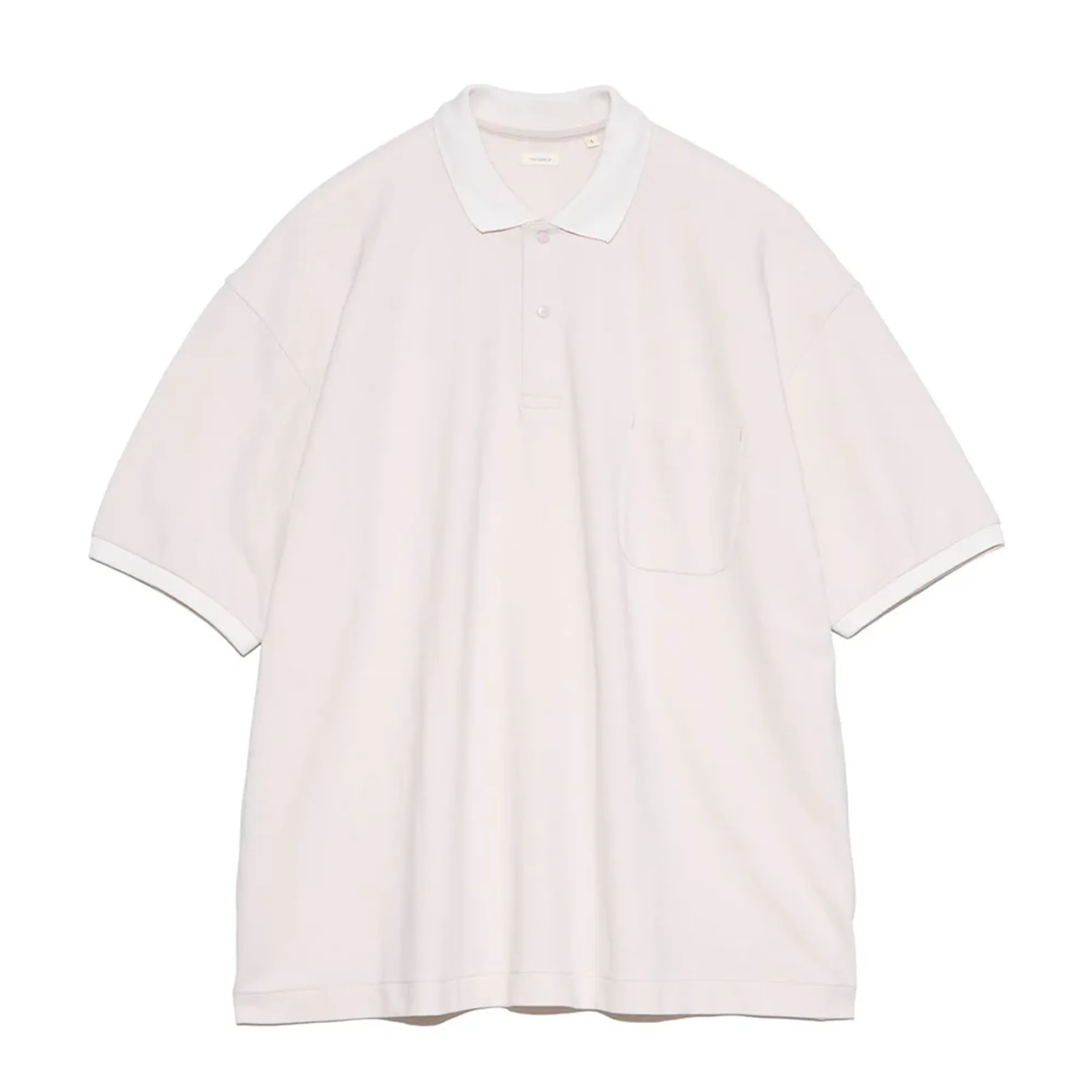 Nanamica Short Sleeve Polo Shirt Grayish Pink S25SG113U