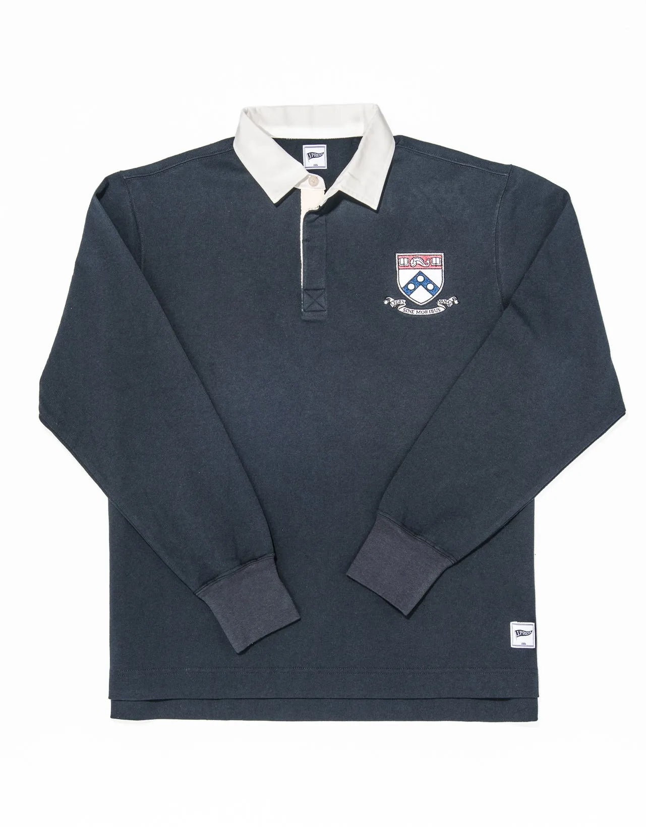 NAVY PENN CREST RUGBY SHIRT