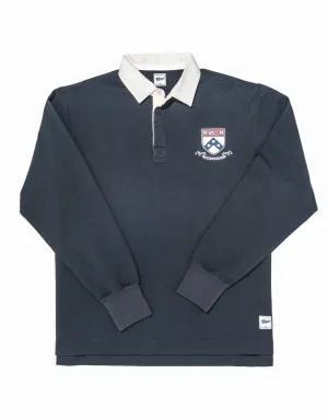 NAVY PENN CREST RUGBY SHIRT