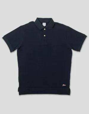 NAVY PIQUE PENNANT POLO