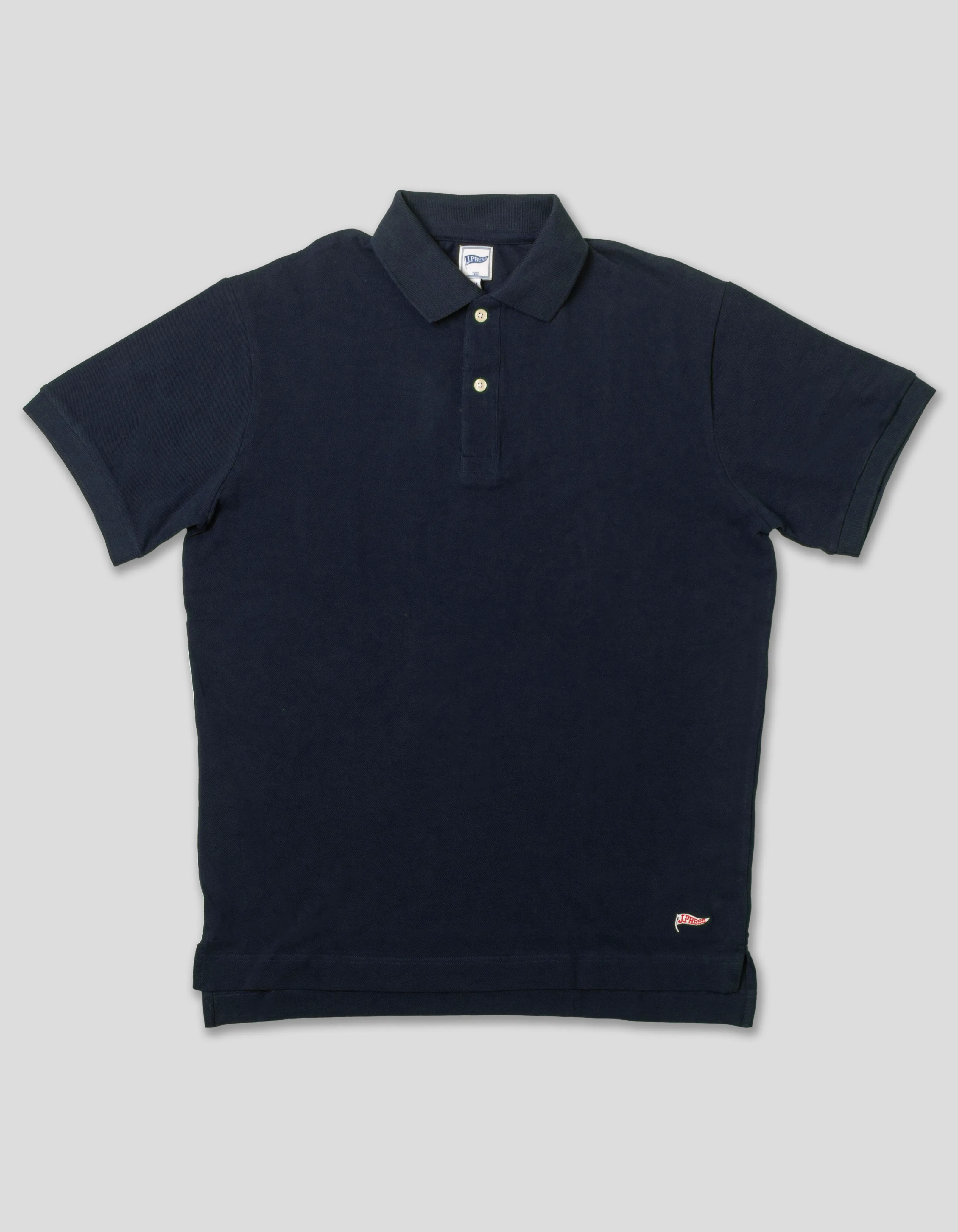 NAVY PIQUE PENNANT POLO