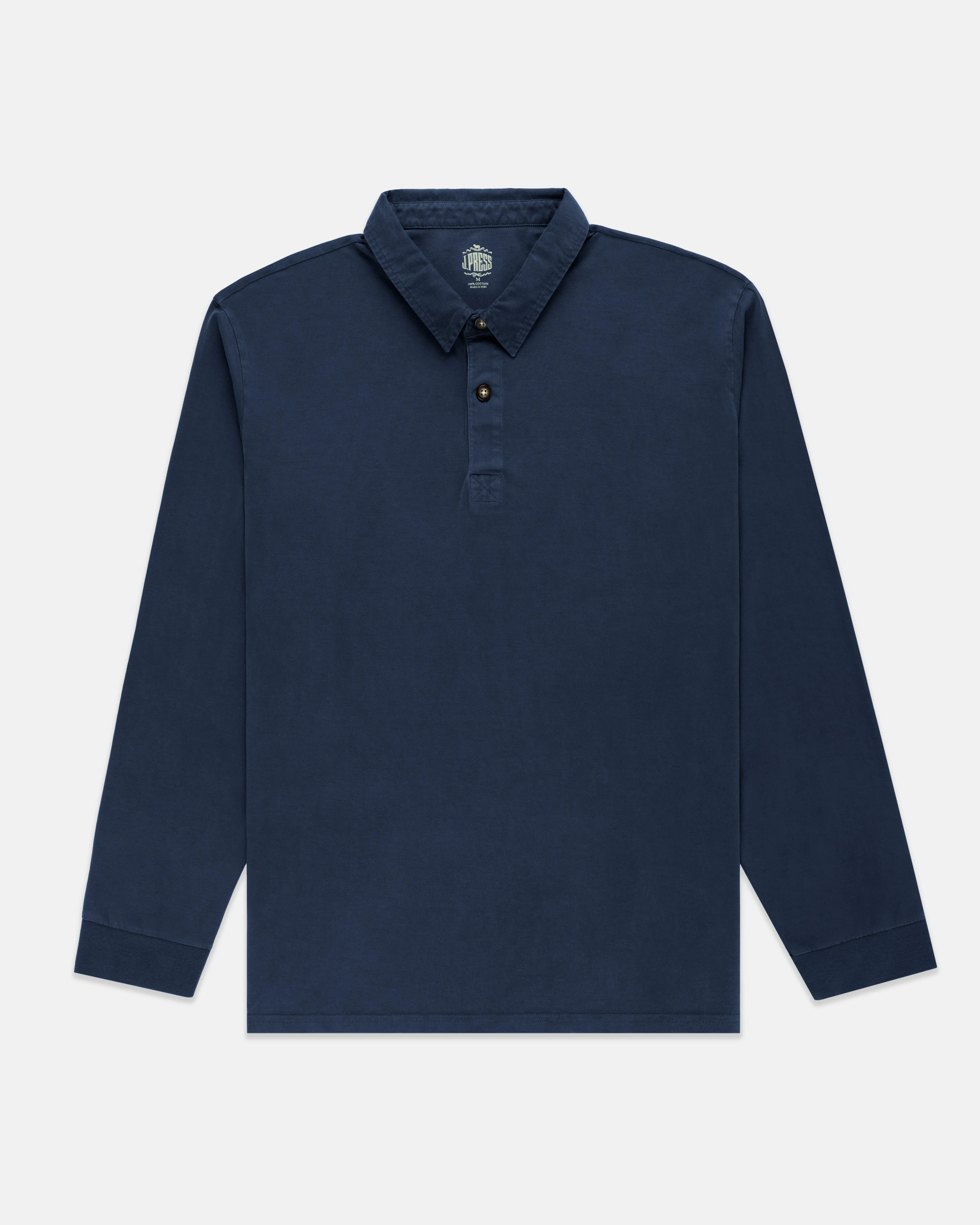 NAVY SOLID RUGBY SHIRT