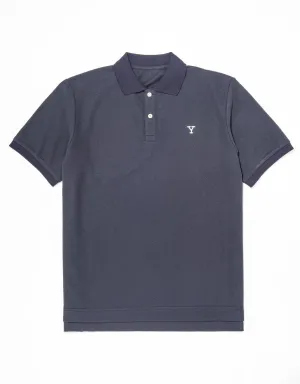 NAVY YALE "Y" POLO SHIRT