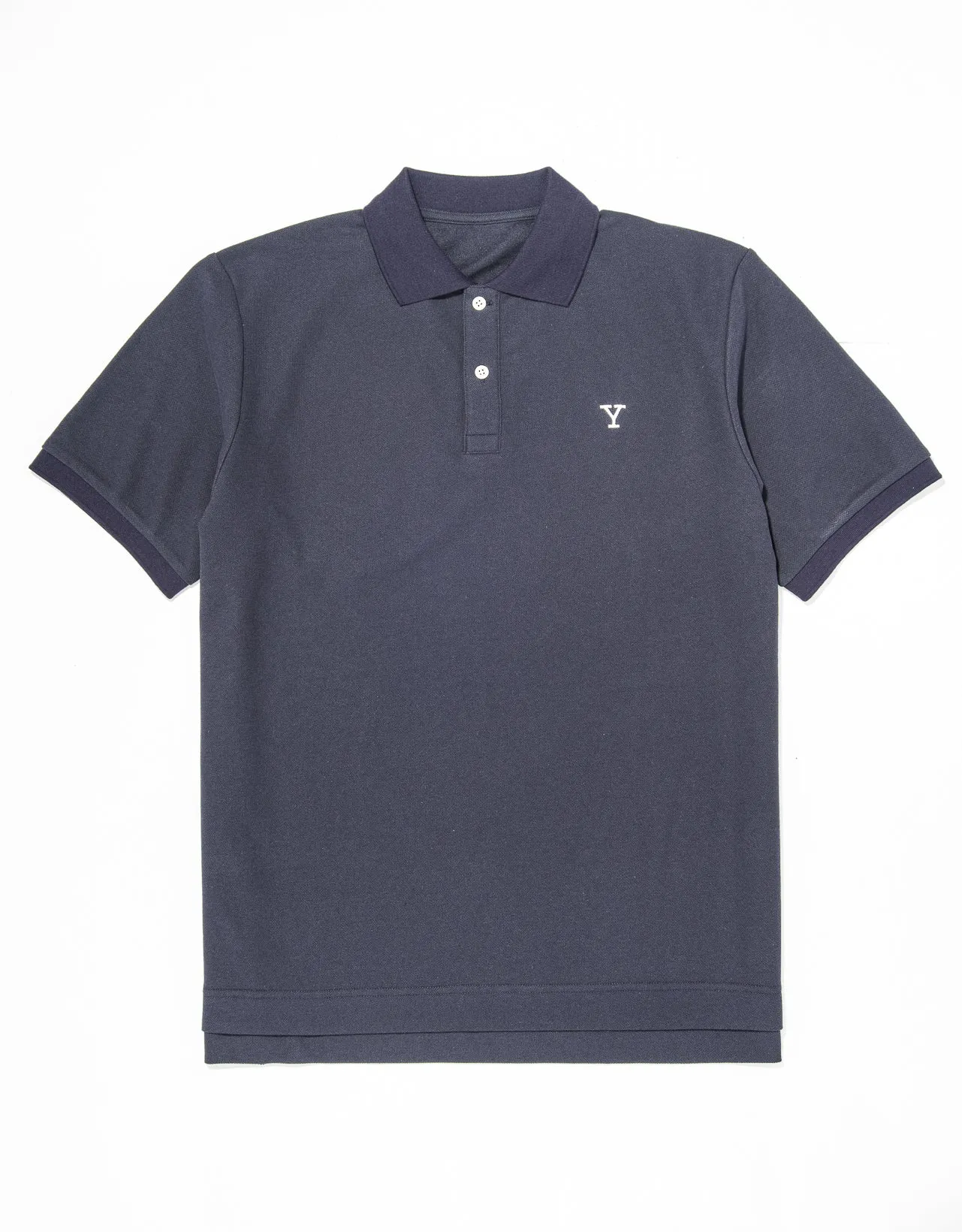NAVY YALE "Y" POLO SHIRT
