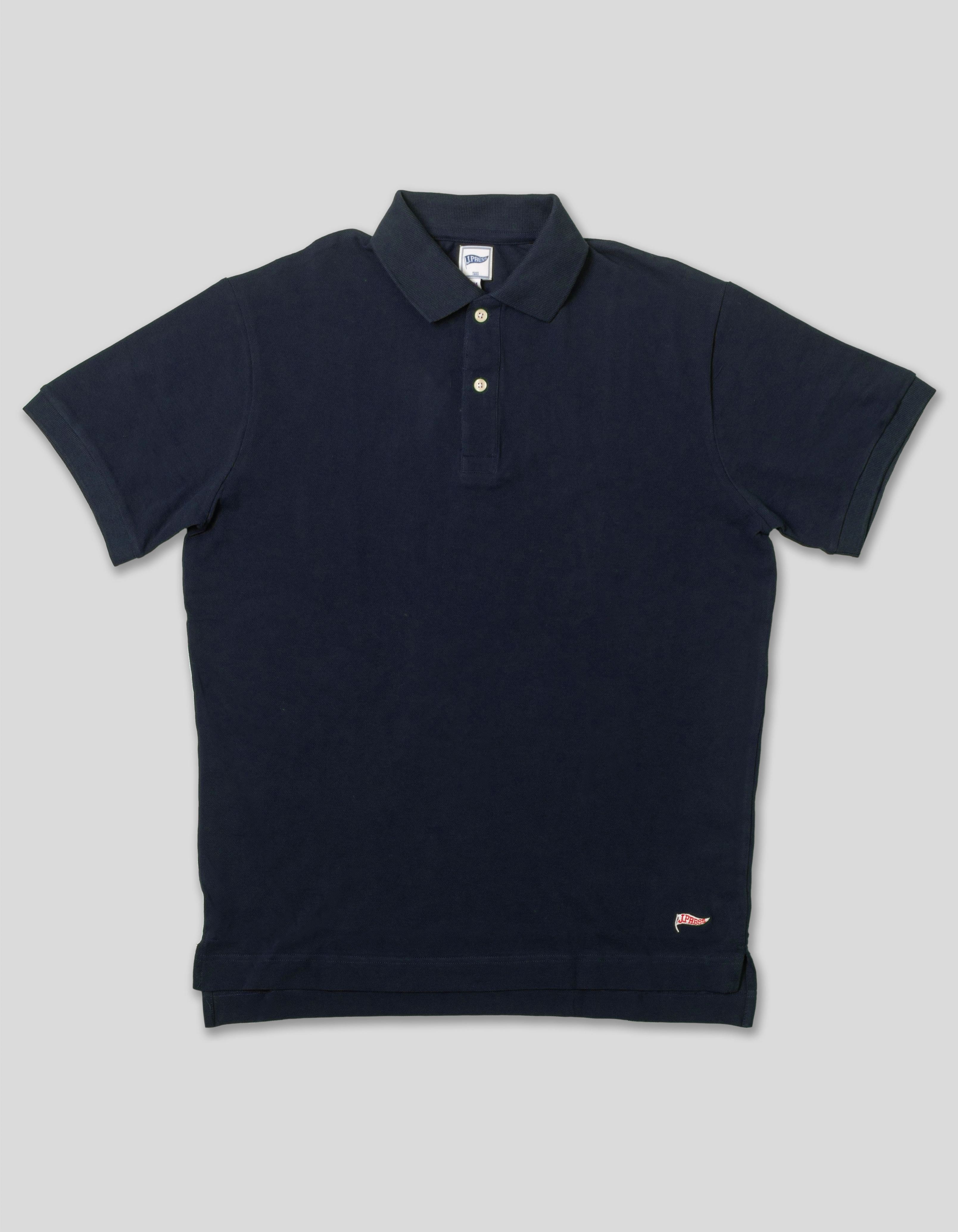 NAVY PIQUE PENNANT POLO