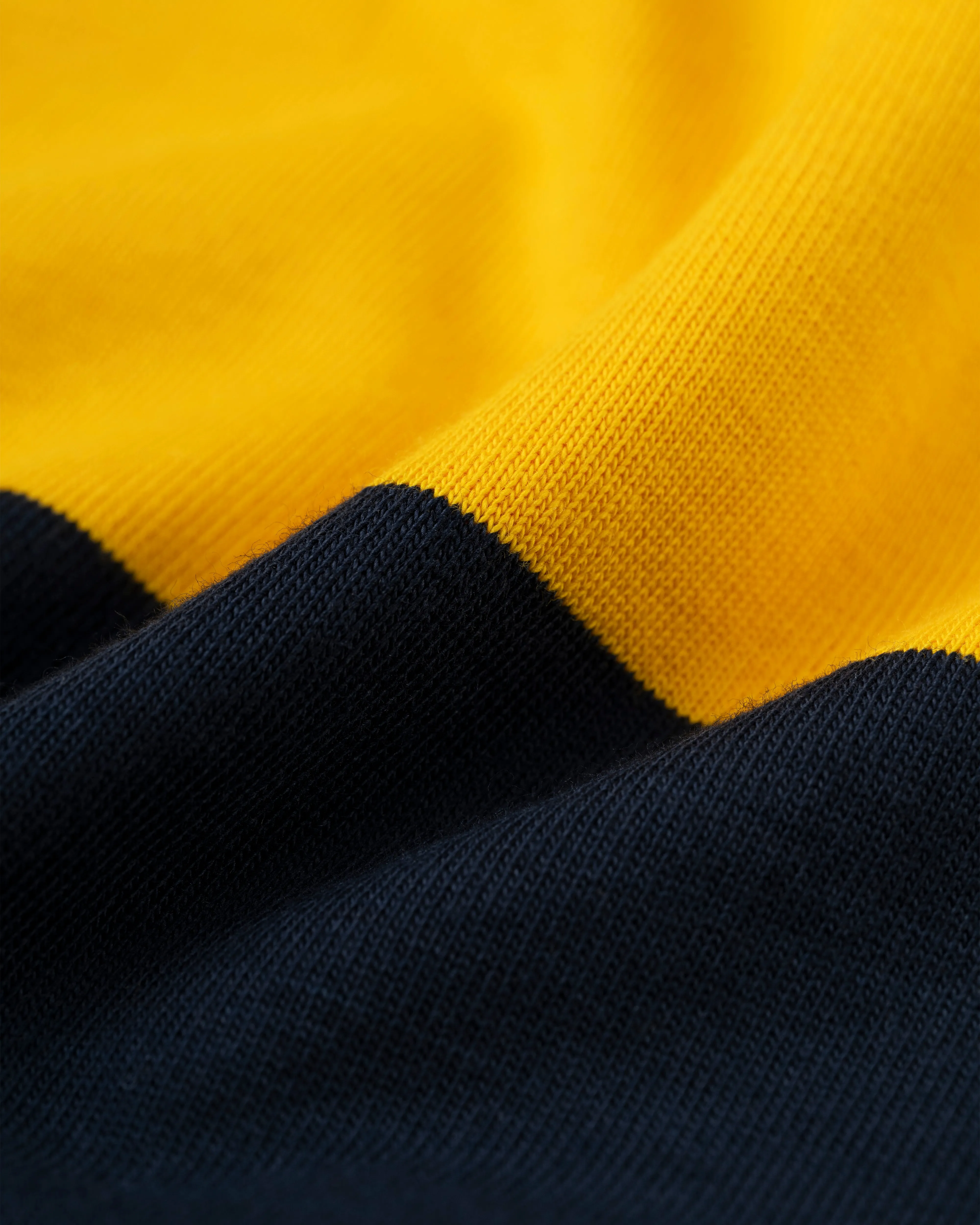 NAVY/GOLD STRIPE RUGBY SHIRT