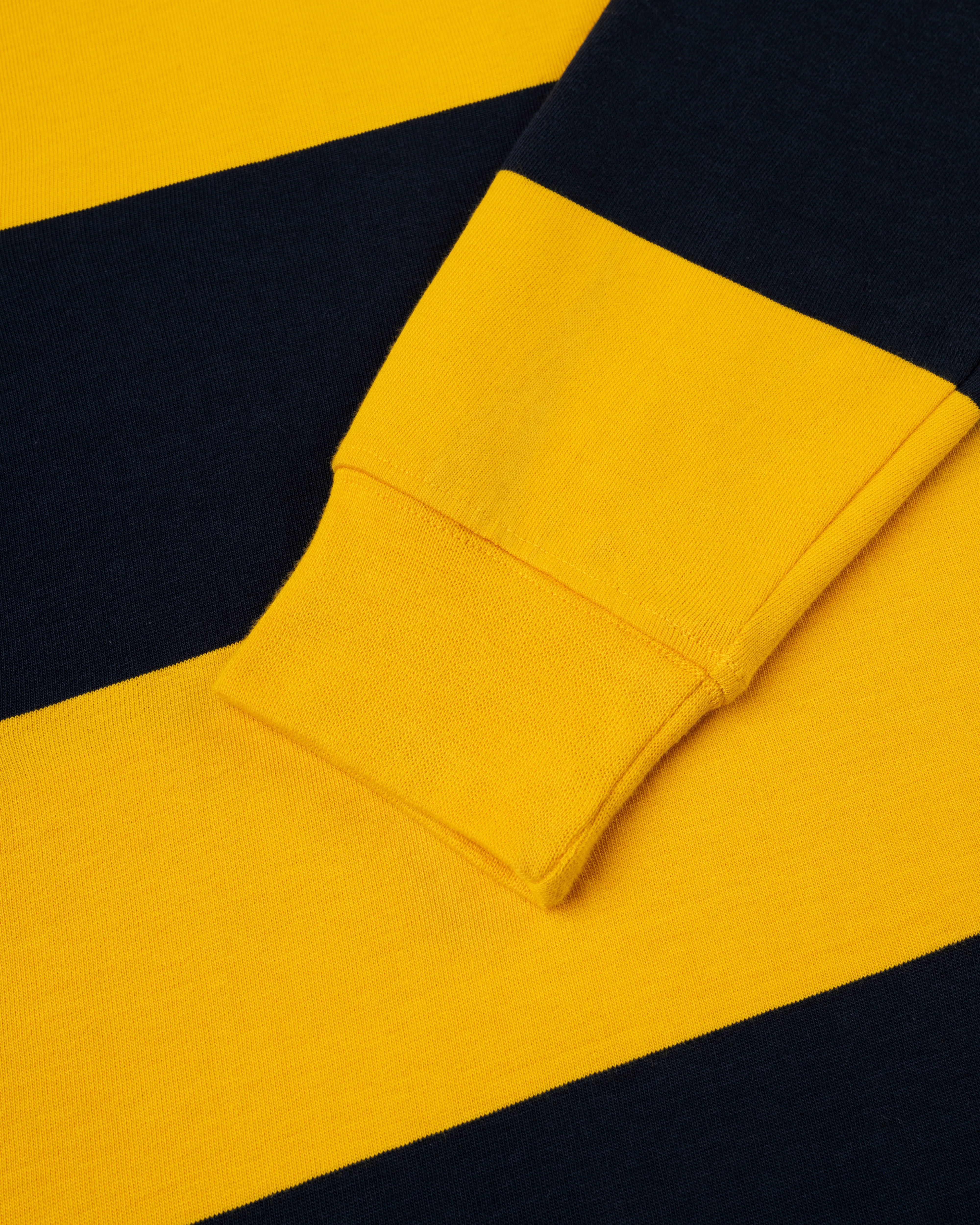 NAVY/GOLD STRIPE RUGBY SHIRT