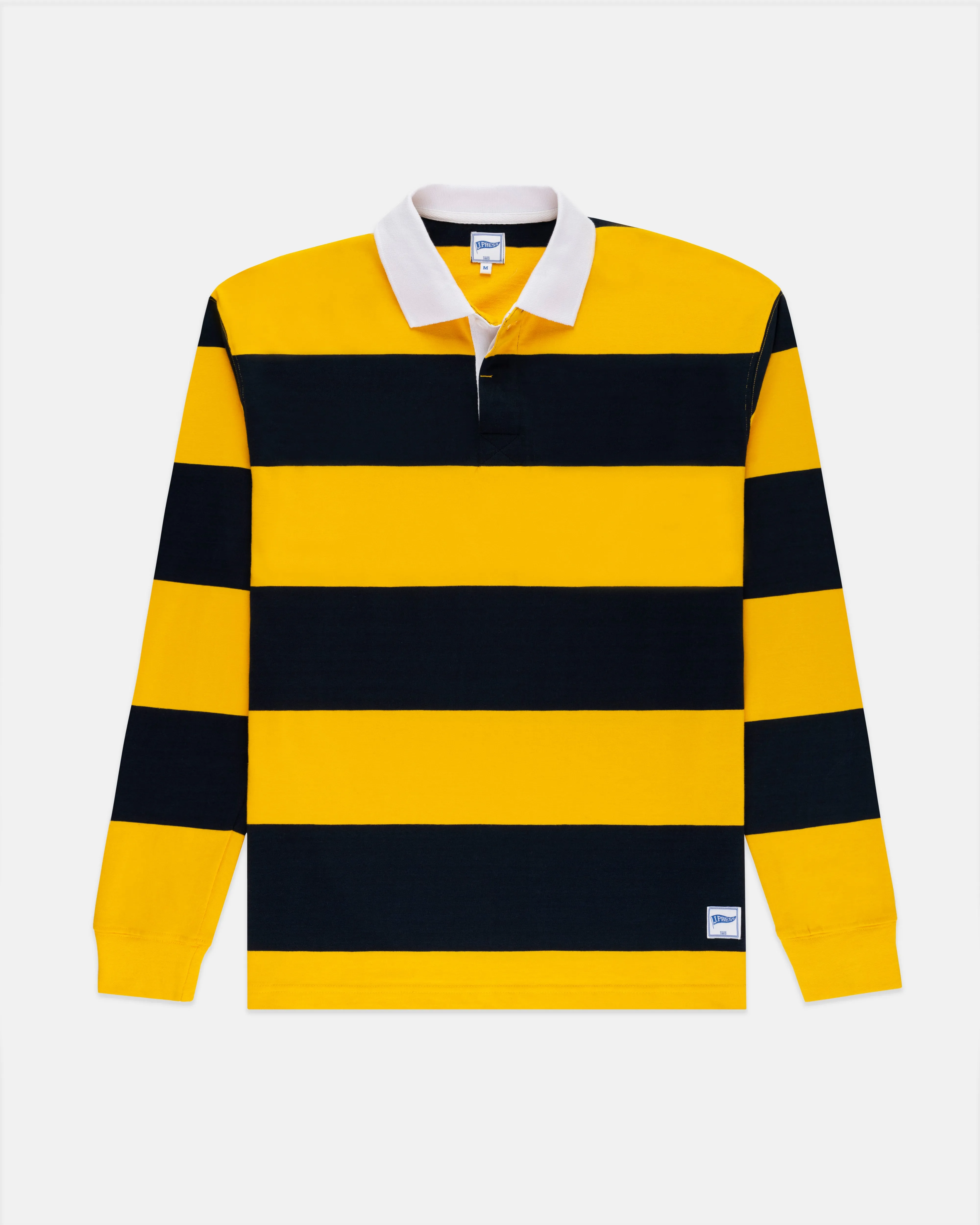 NAVY/GOLD STRIPE RUGBY SHIRT