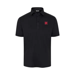 Nebraska Featherweight Flex Polo Black