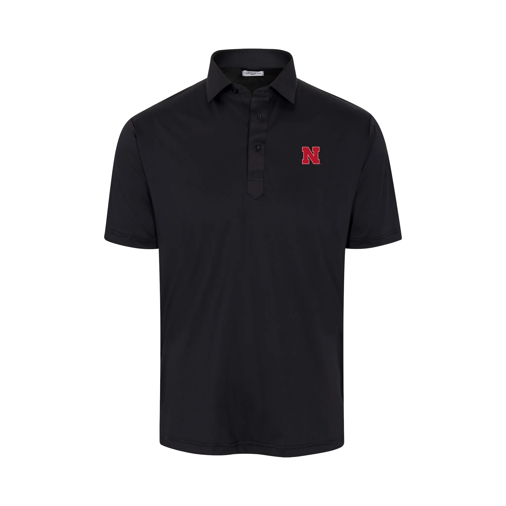 Nebraska Featherweight Flex Polo Black