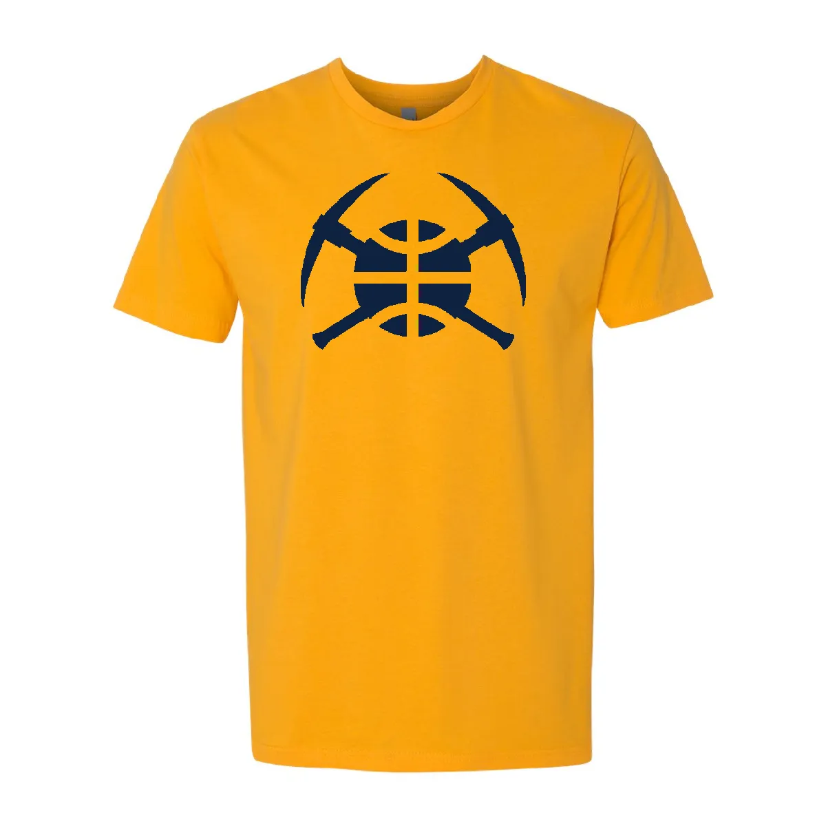Nuggets Pick Axe / Ball  Logo T-Shirt - Gold