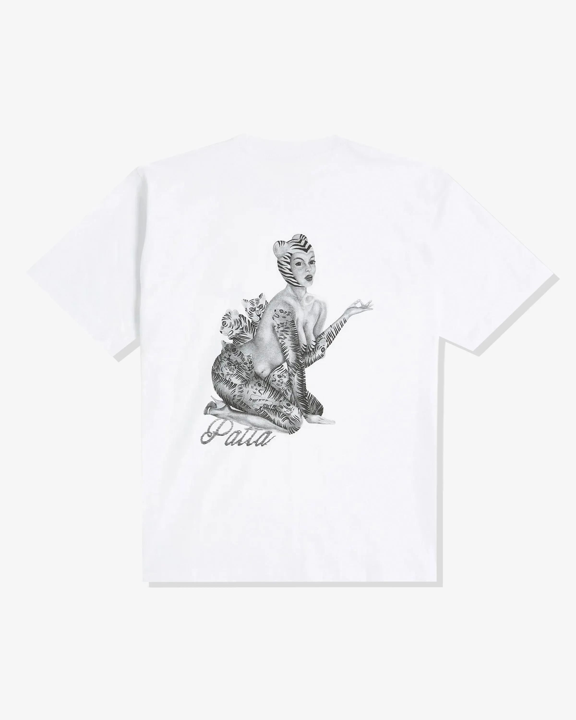 PATTA TIGER LADY TEE - WHITE