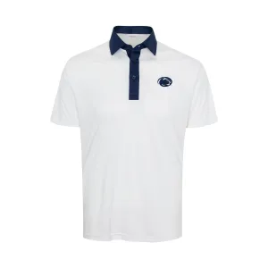 Penn State Semi-Spread Collar Polo White/Navy Accent