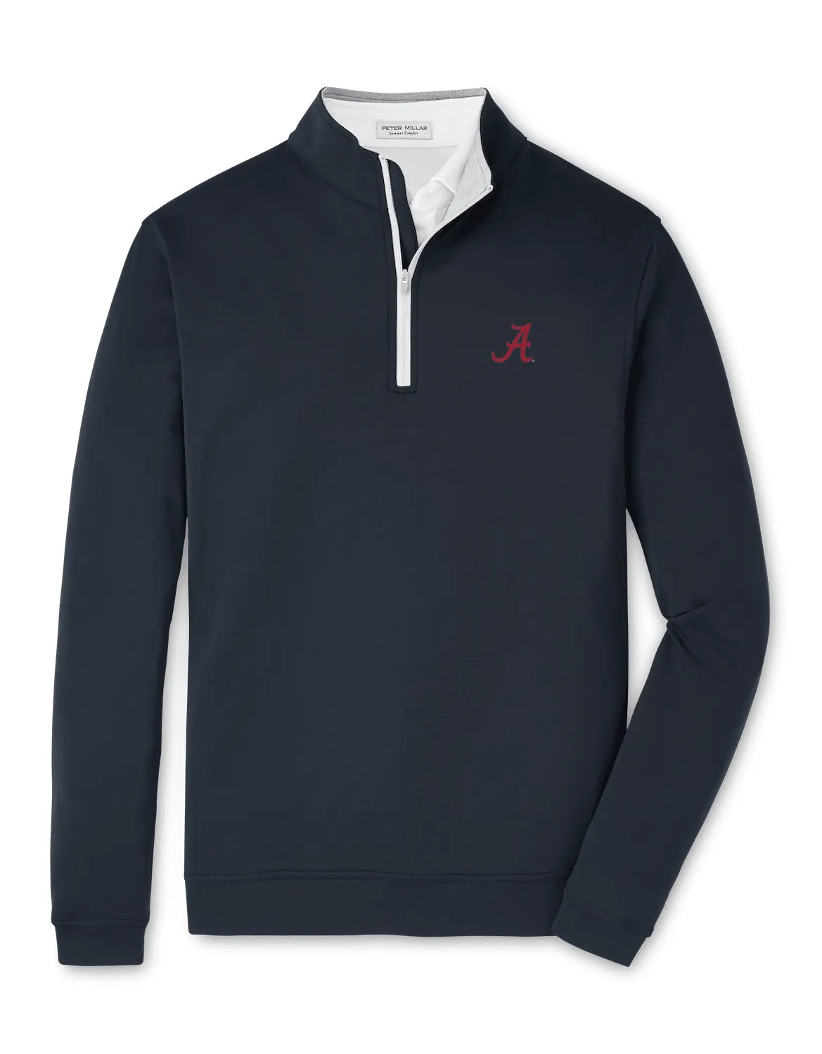 Peter Millar Black Solid Perth Quarter Zip - Script A