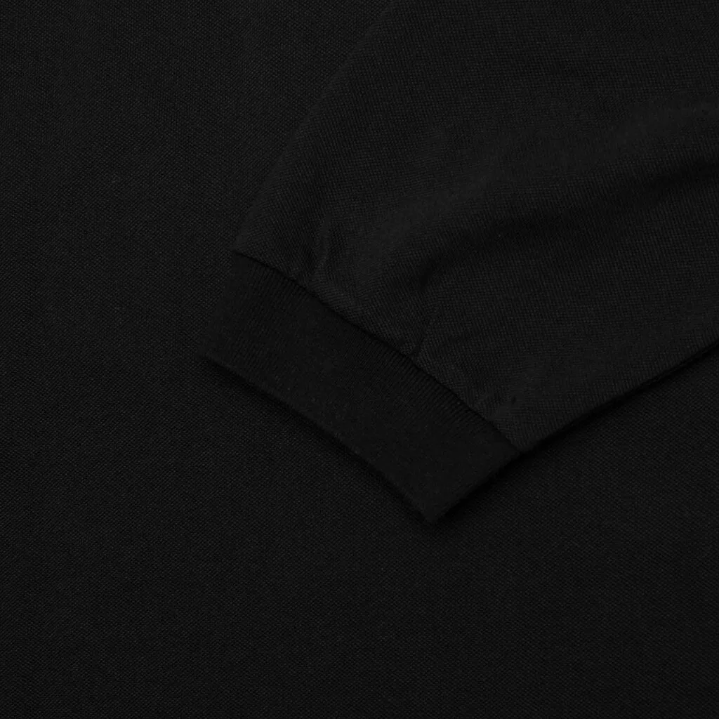 Pique L/S Polo - Black