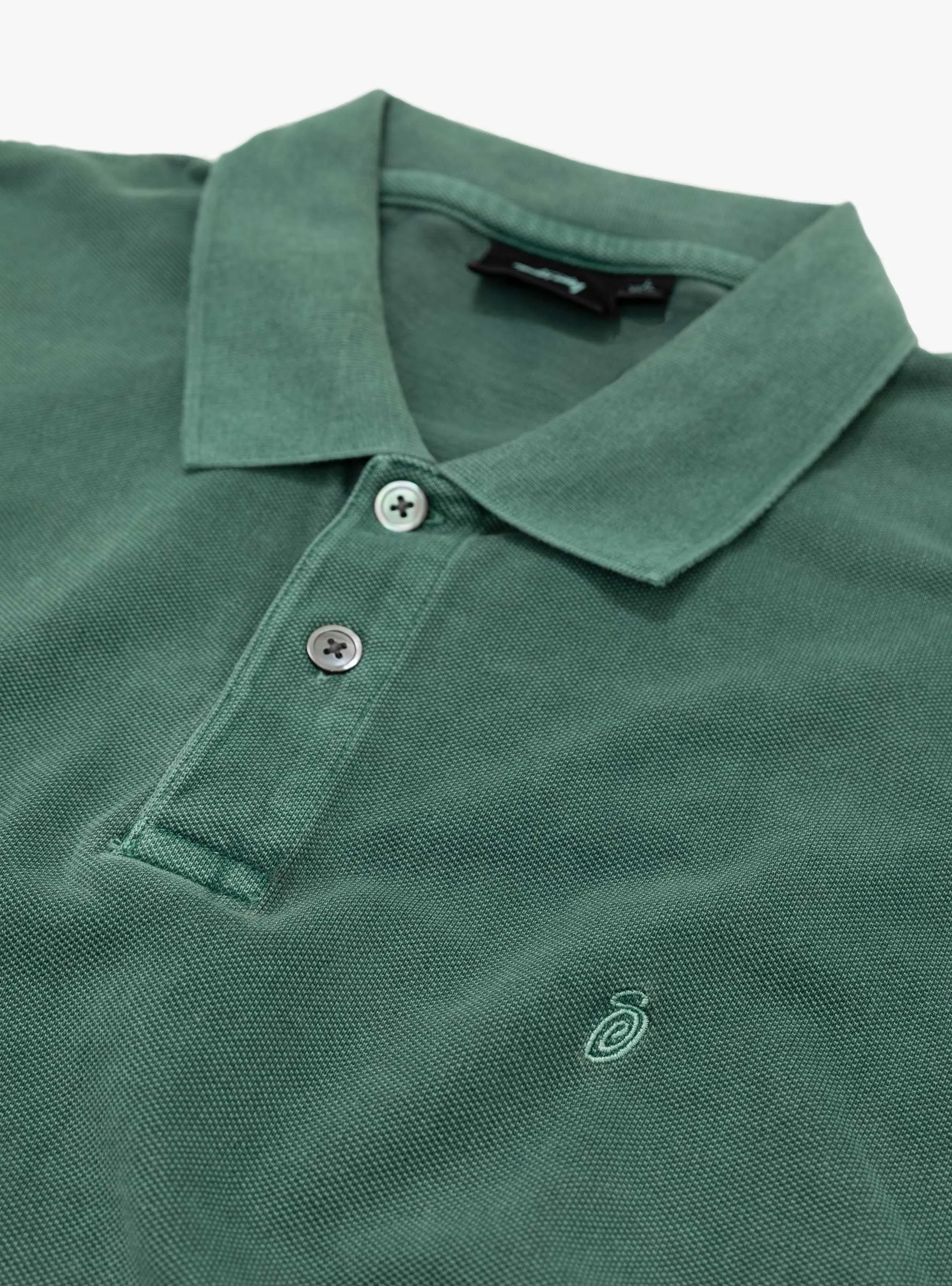 Pique Polo Pigment Dyed Green