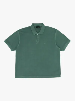 Pique Polo Pigment Dyed Green