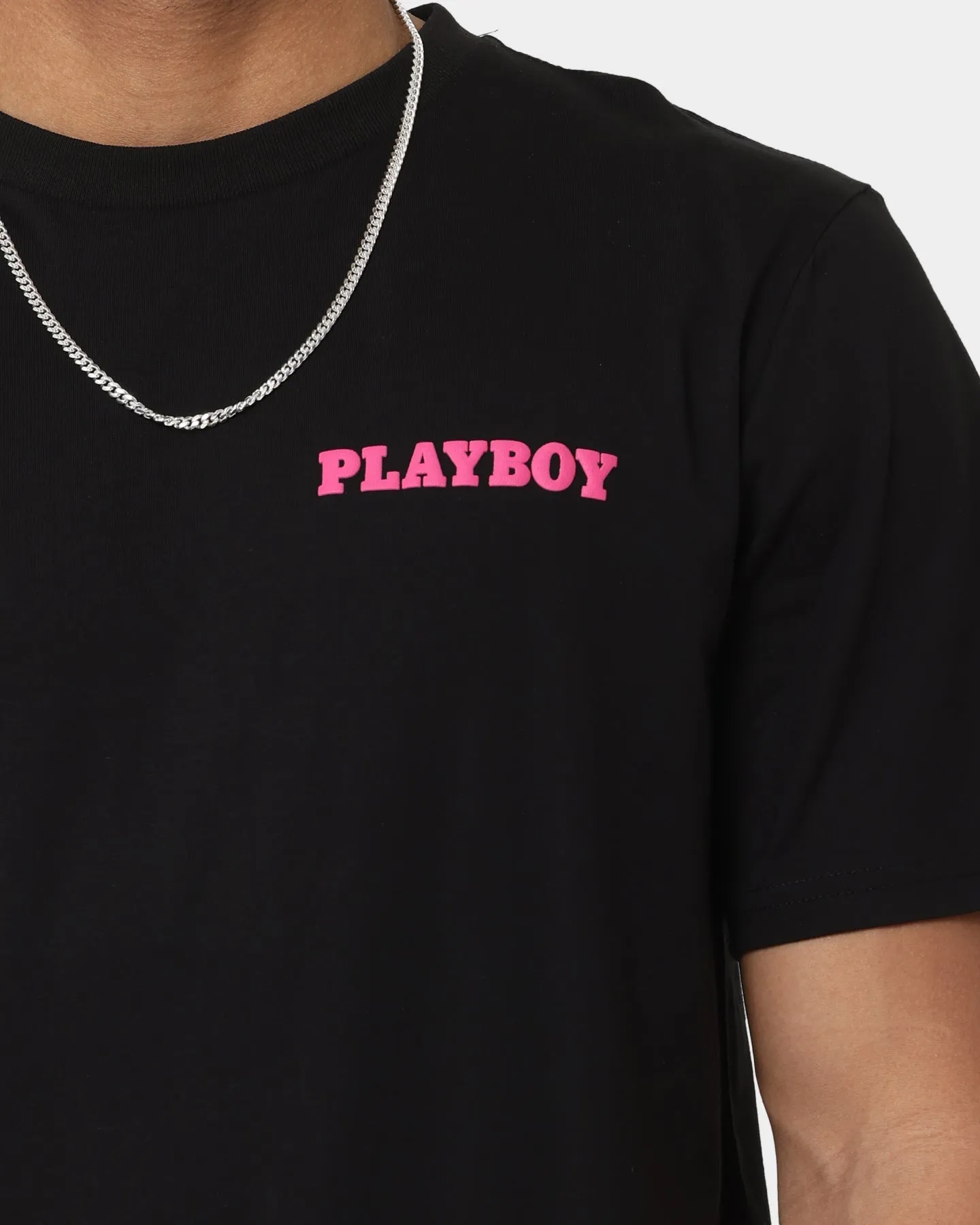 Playboy Stack Blend T-Shirt Black Magenta