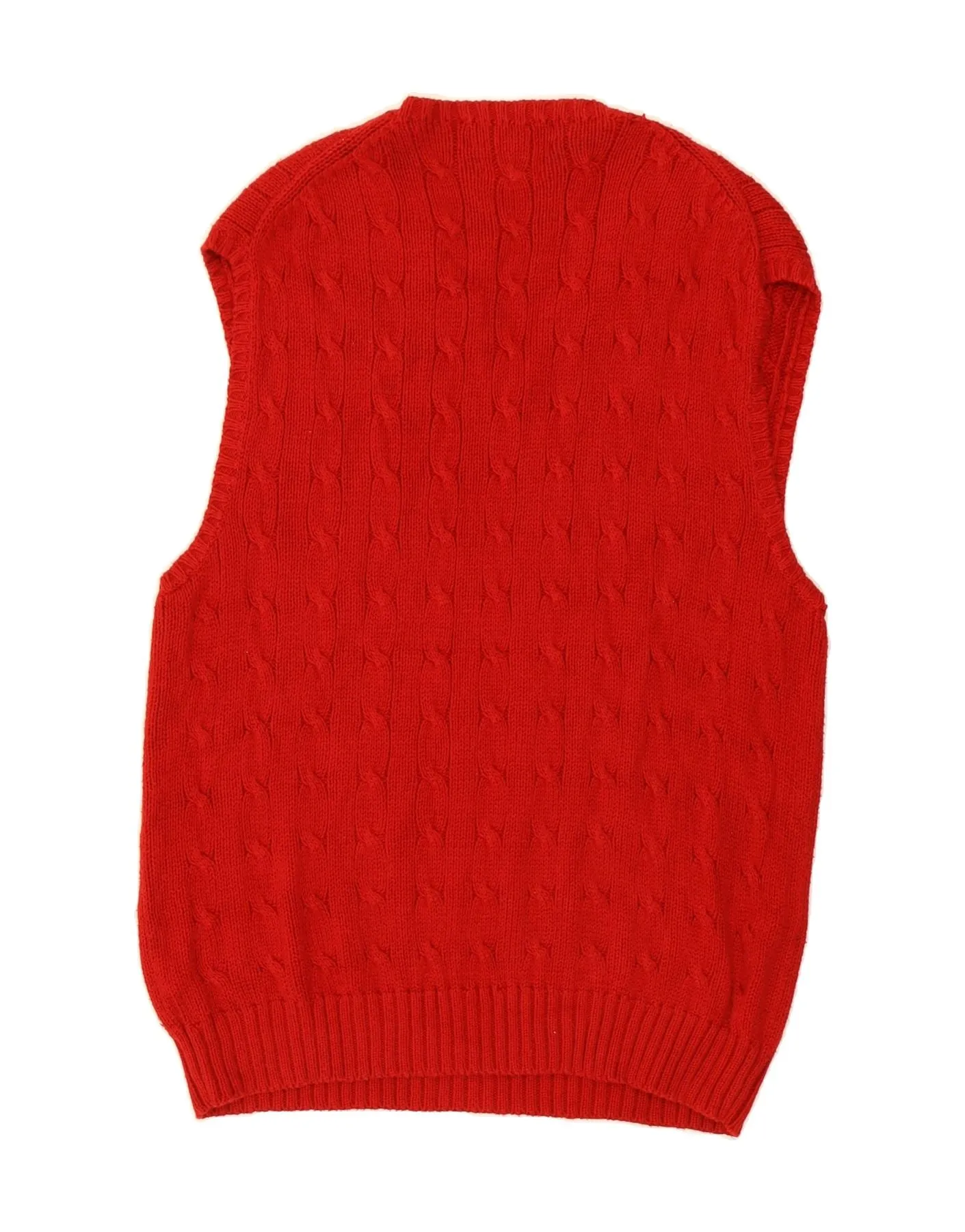 POLO RALPH LAUREN Mens Vest Tank Top Large Red Cotton