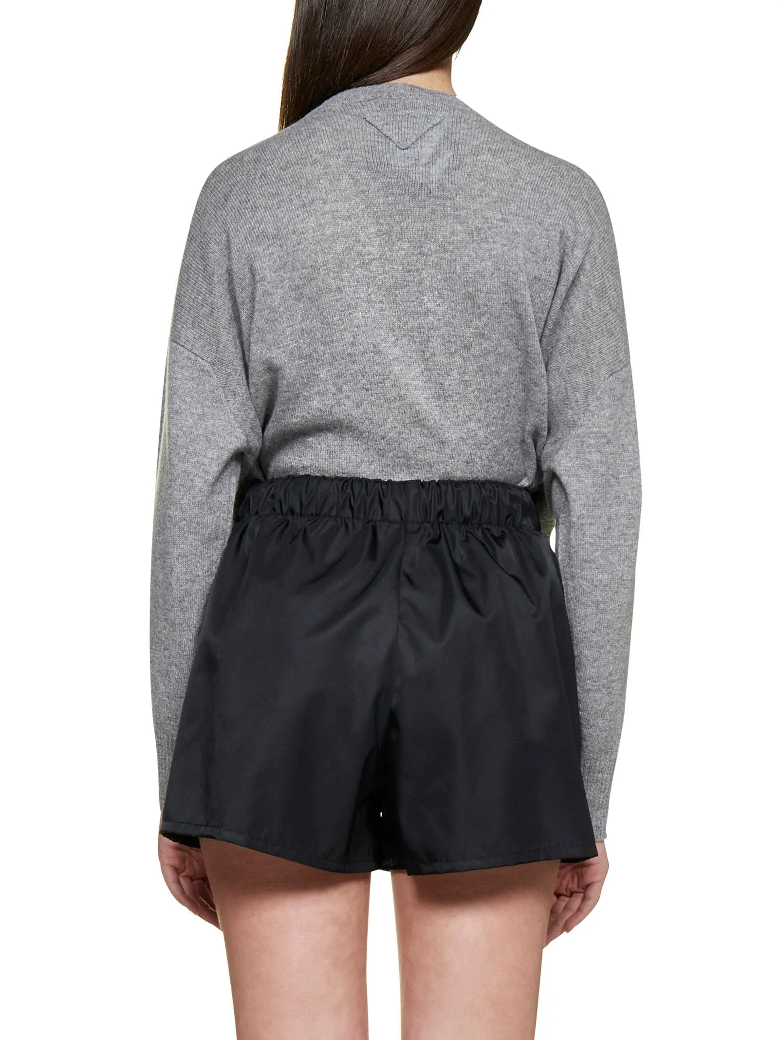 Prada Drawstring V-Neck Jumper