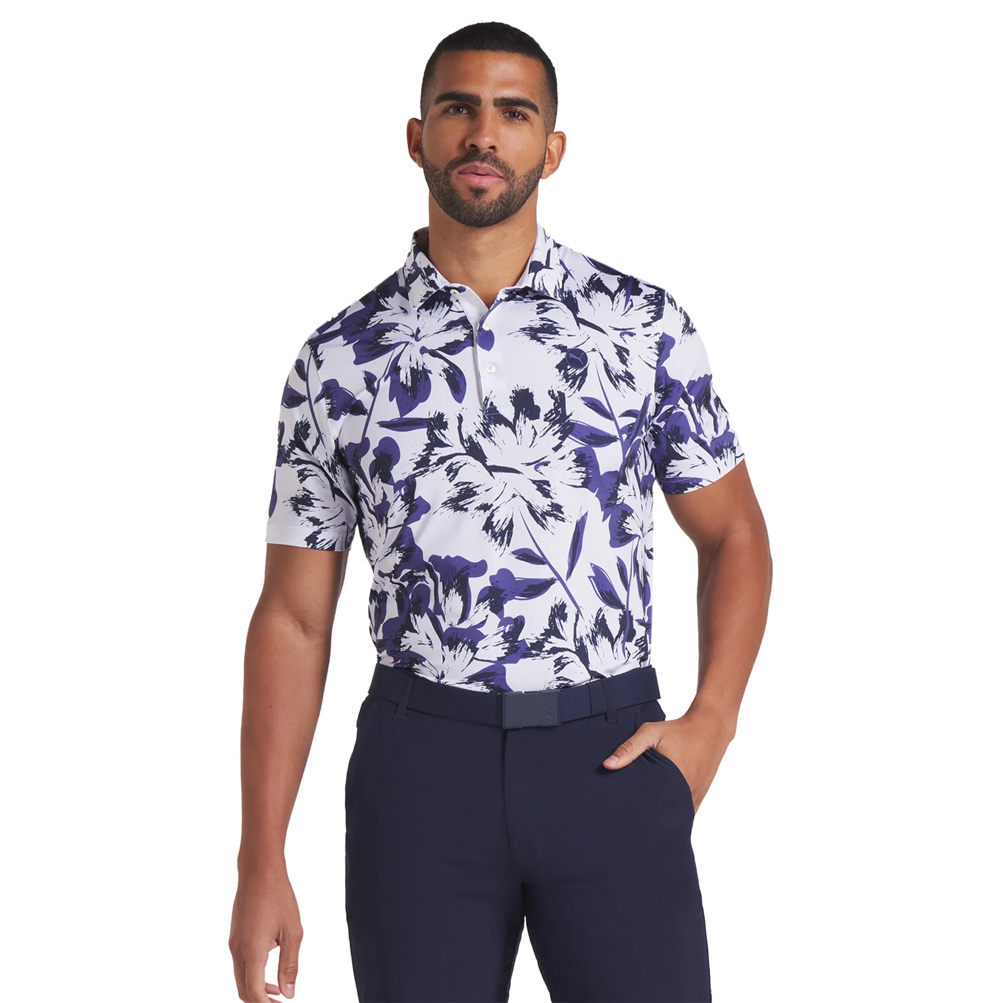 Puma Golf Broken Flower Polo Shirt