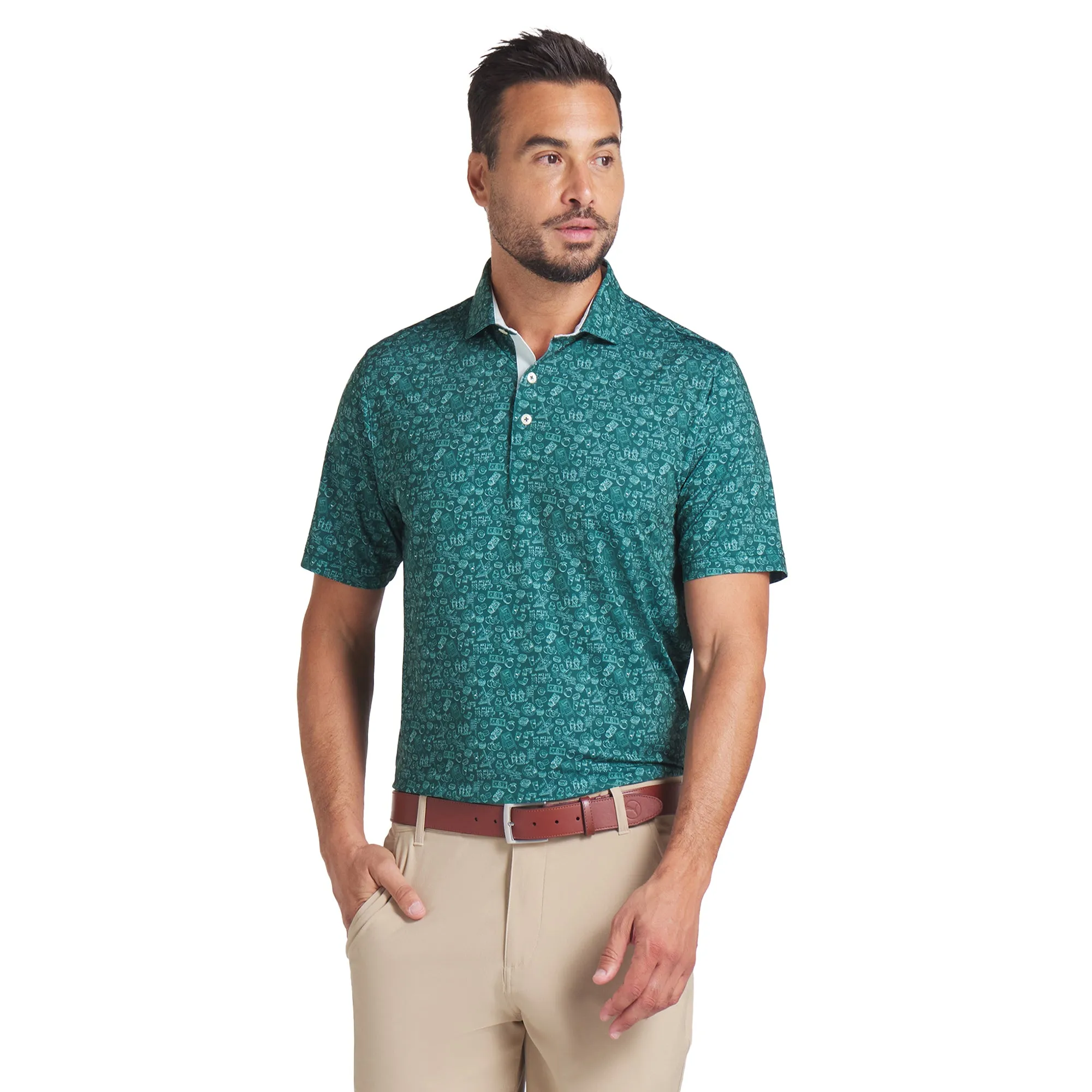 Puma Golf Peach Stand Polo Shirt