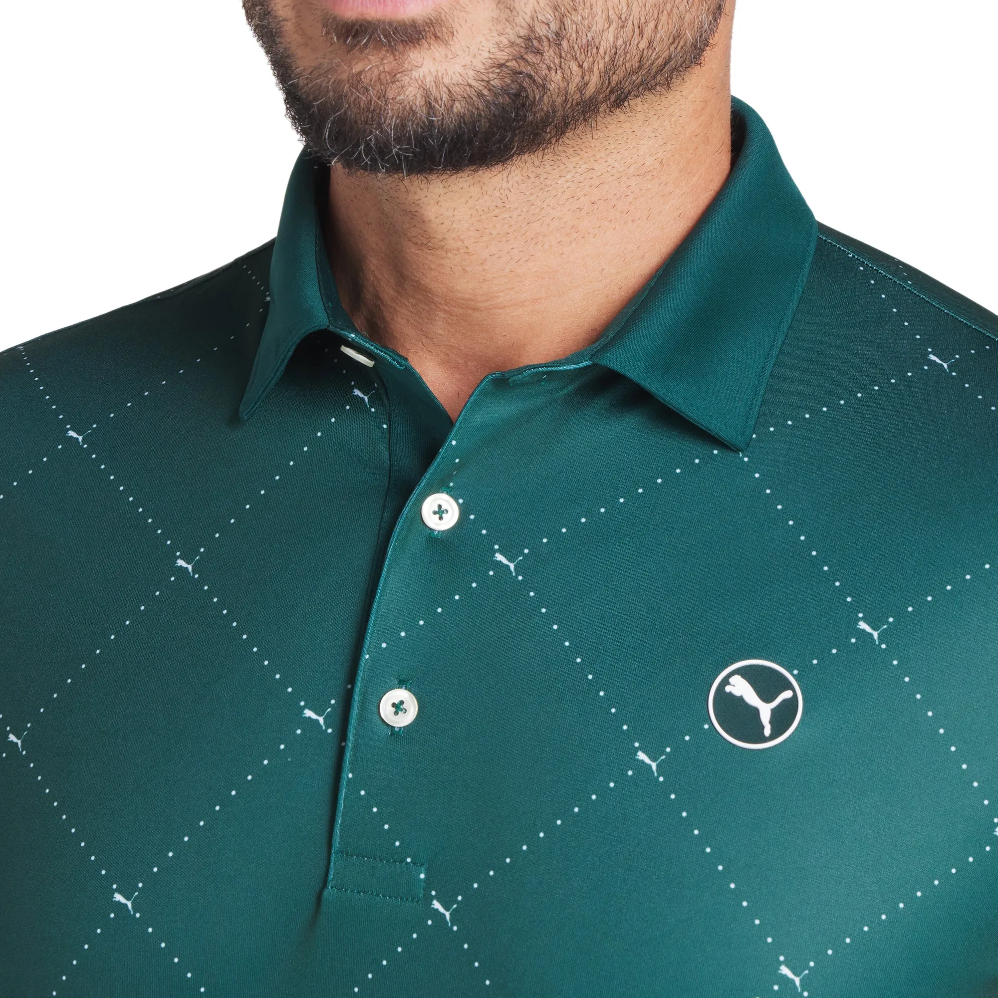 Puma Golf Pure 2.0 Argyle Polo Shirt