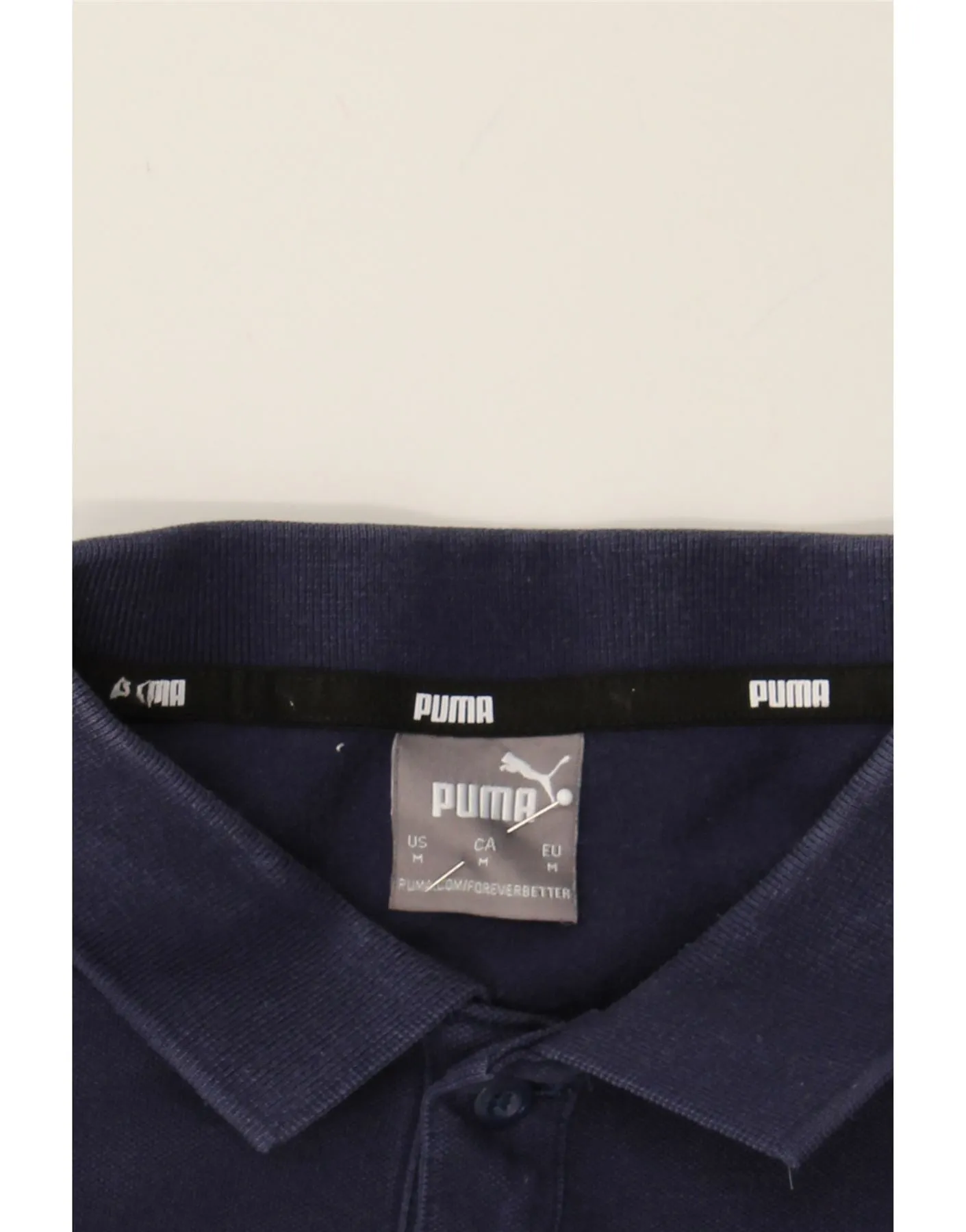 PUMA Mens Polo Shirt Medium Navy Blue