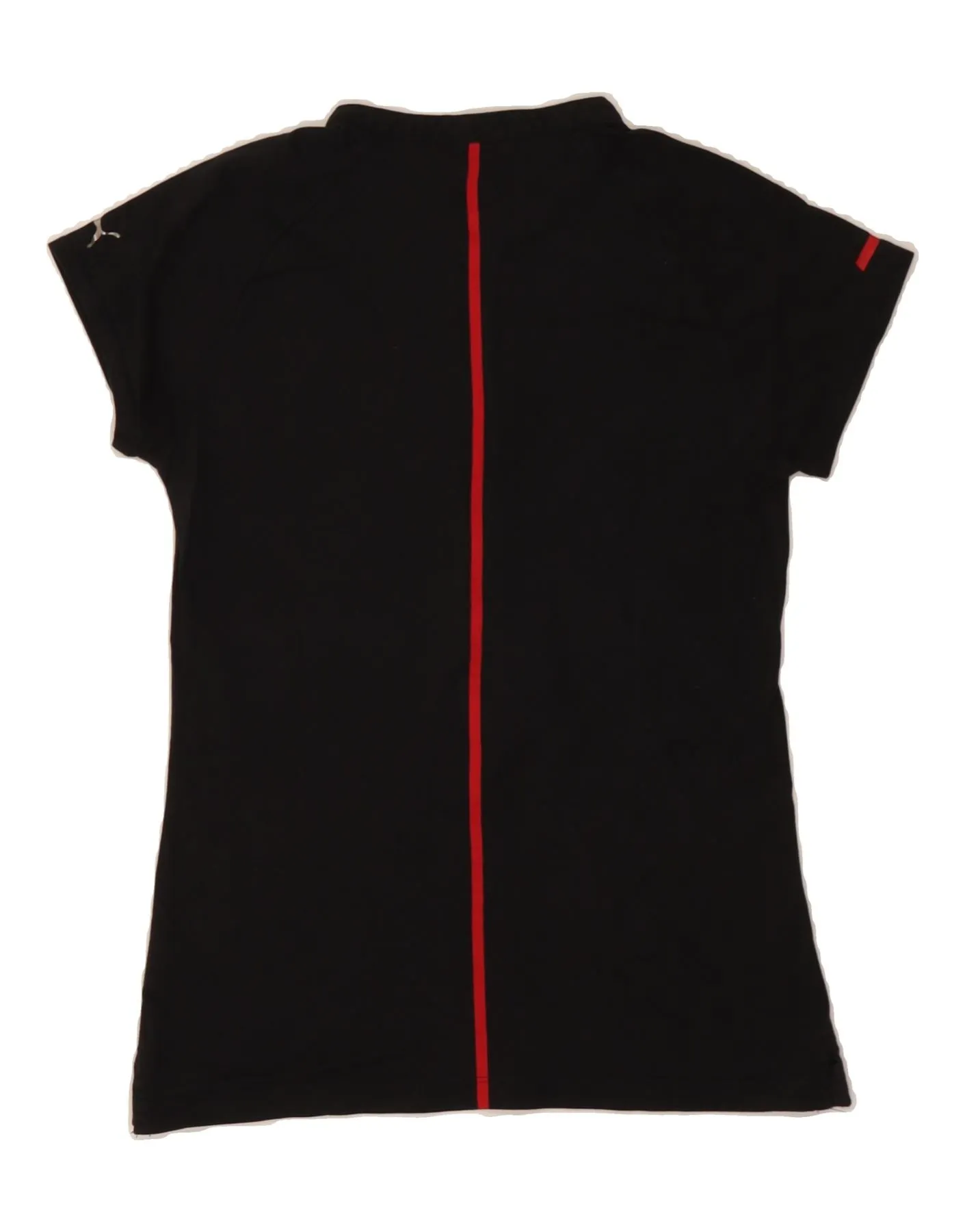 PUMA Womens Polo Shirt UK 10 Small Black Cotton
