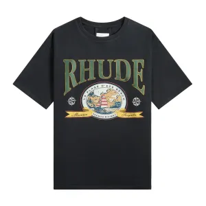 R H U D E Monaco Regatta Tee Vtg Black