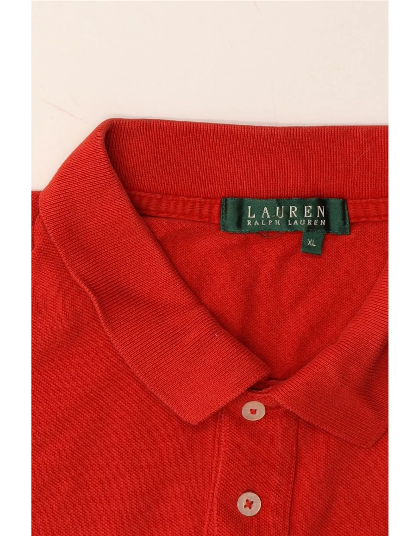 RALPH LAUREN Boys Polo Shirt 15-16 Years XL Red Cotton