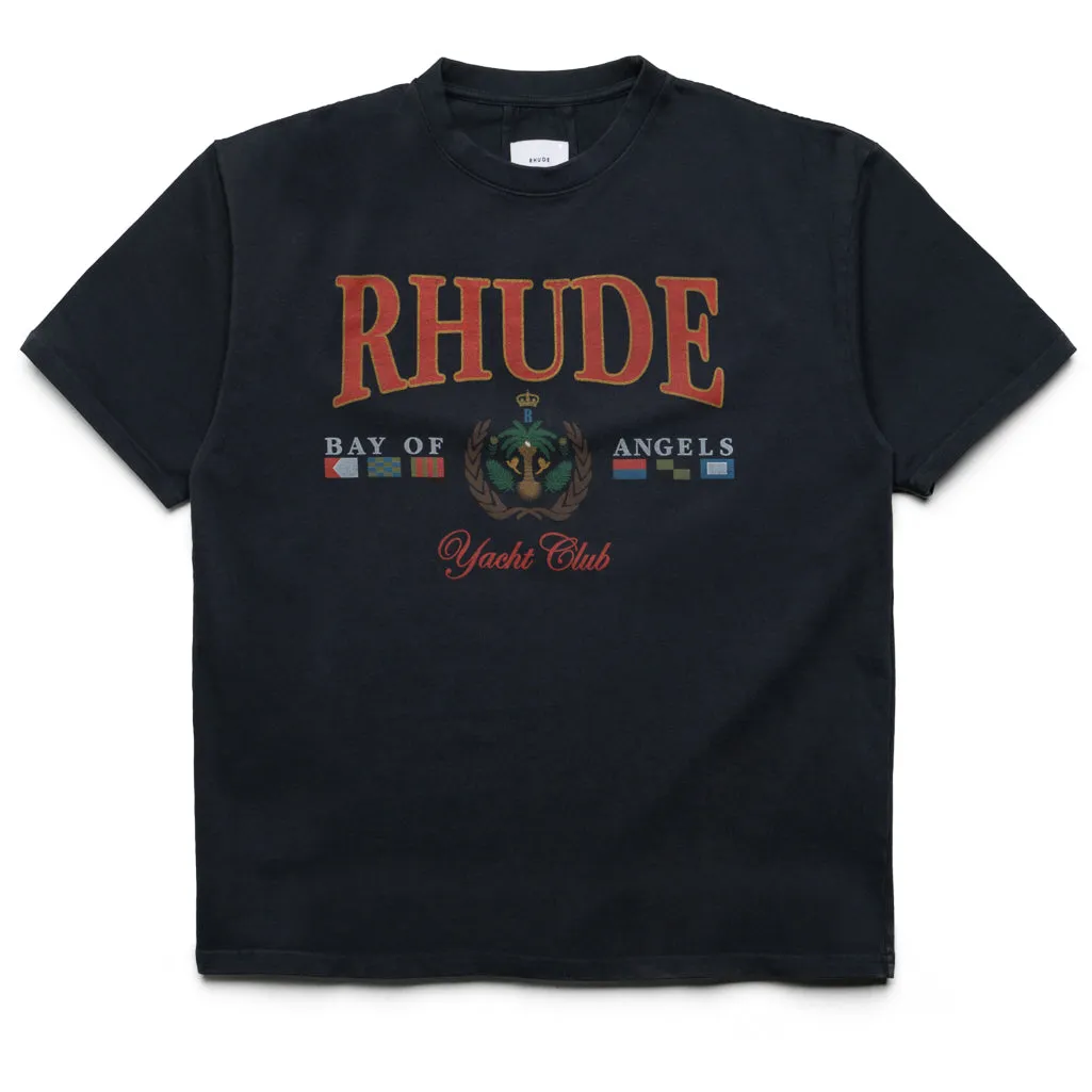 Rhude Bay Of Angels Yacht Tee - Vintage Black