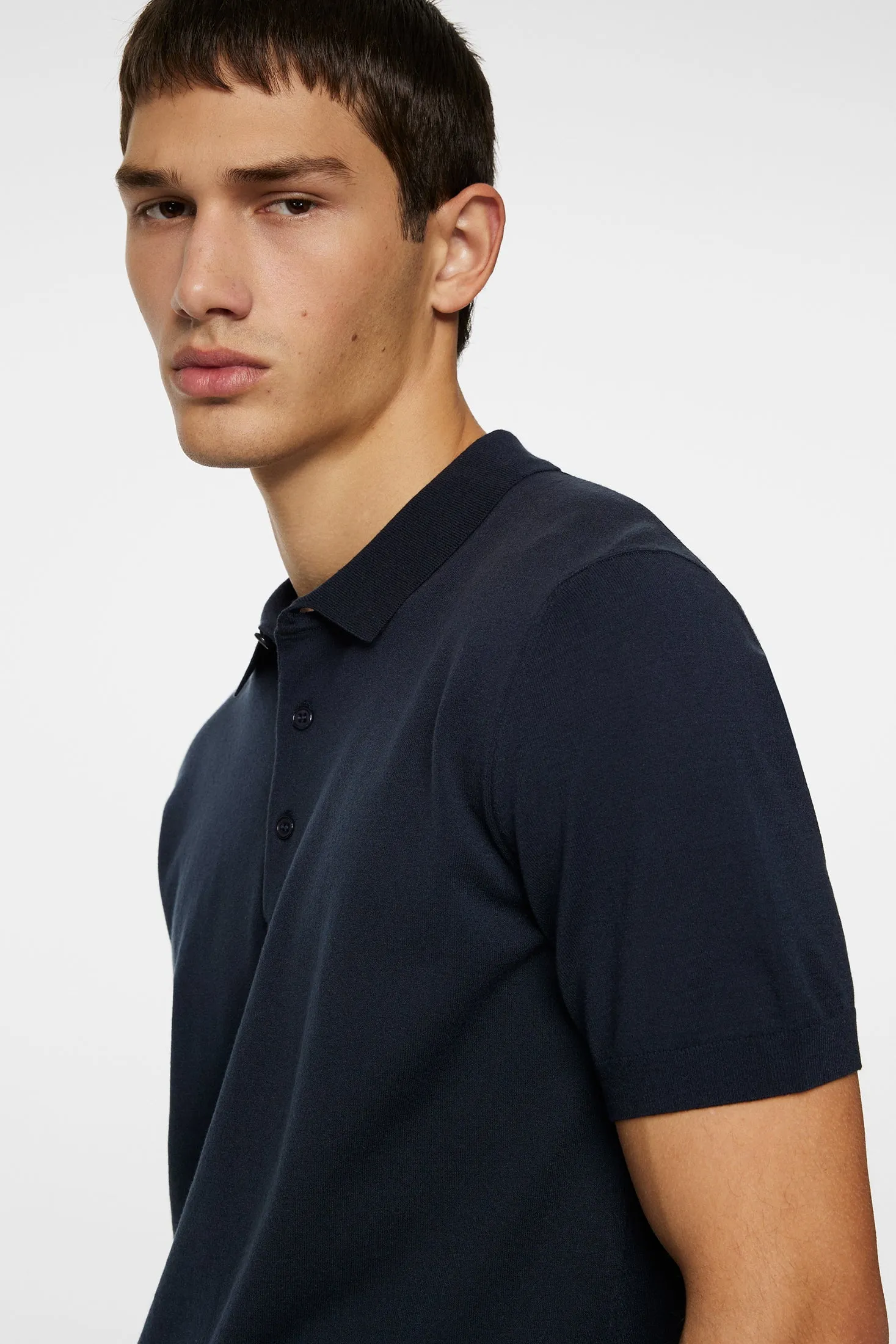 Ridge Knitted Polo