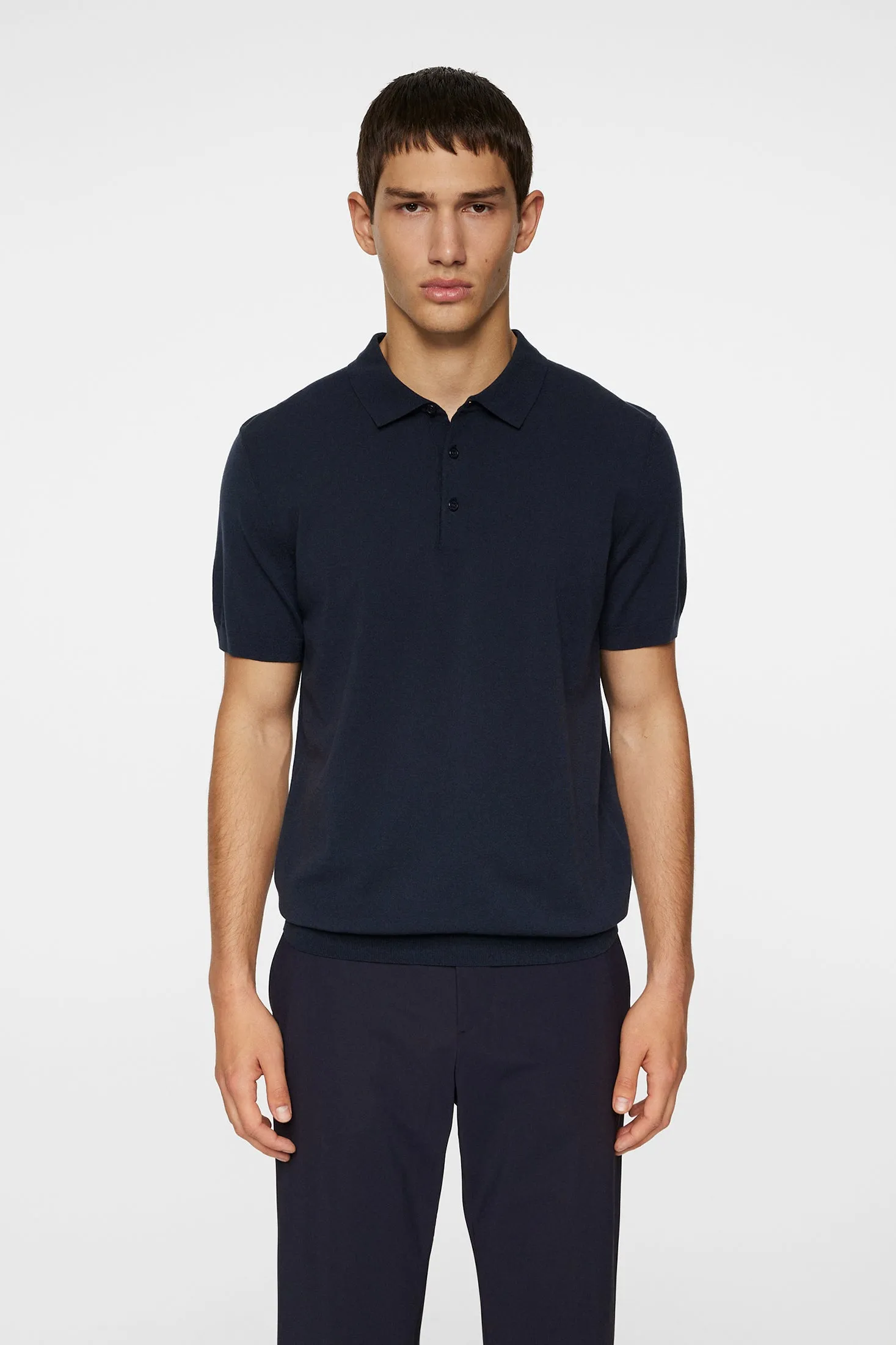 Ridge Knitted Polo