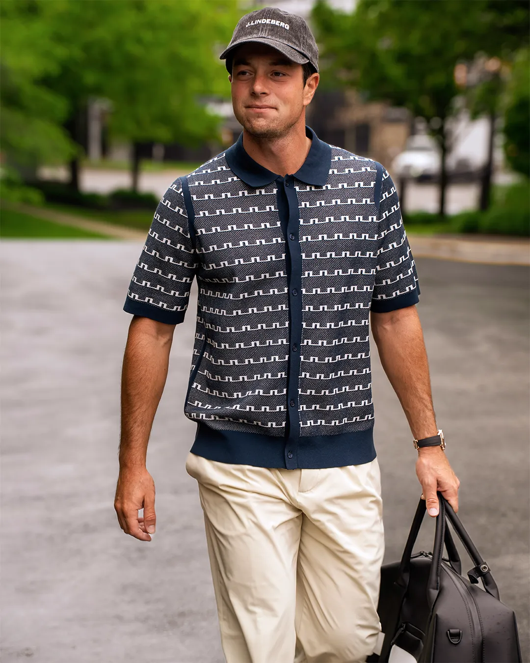 Rolando Logo Jacquard Polo