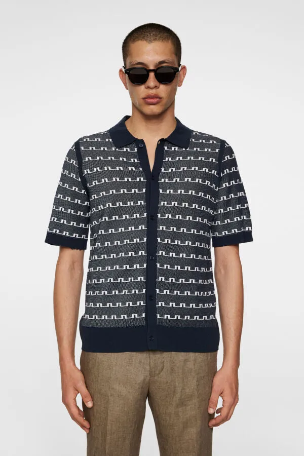 Rolando Logo Jacquard Polo